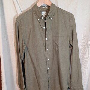 J Crew Button Shirt - Green - M Slim